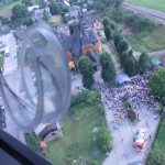 Zrzut podczas festynu w Jurkowie