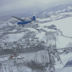 1 02 2009 r. W sadowniczej Łososinie jedyna gładka biel lotniska aeroklubowego