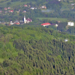 I prosto do domu... W dole Szymbark.